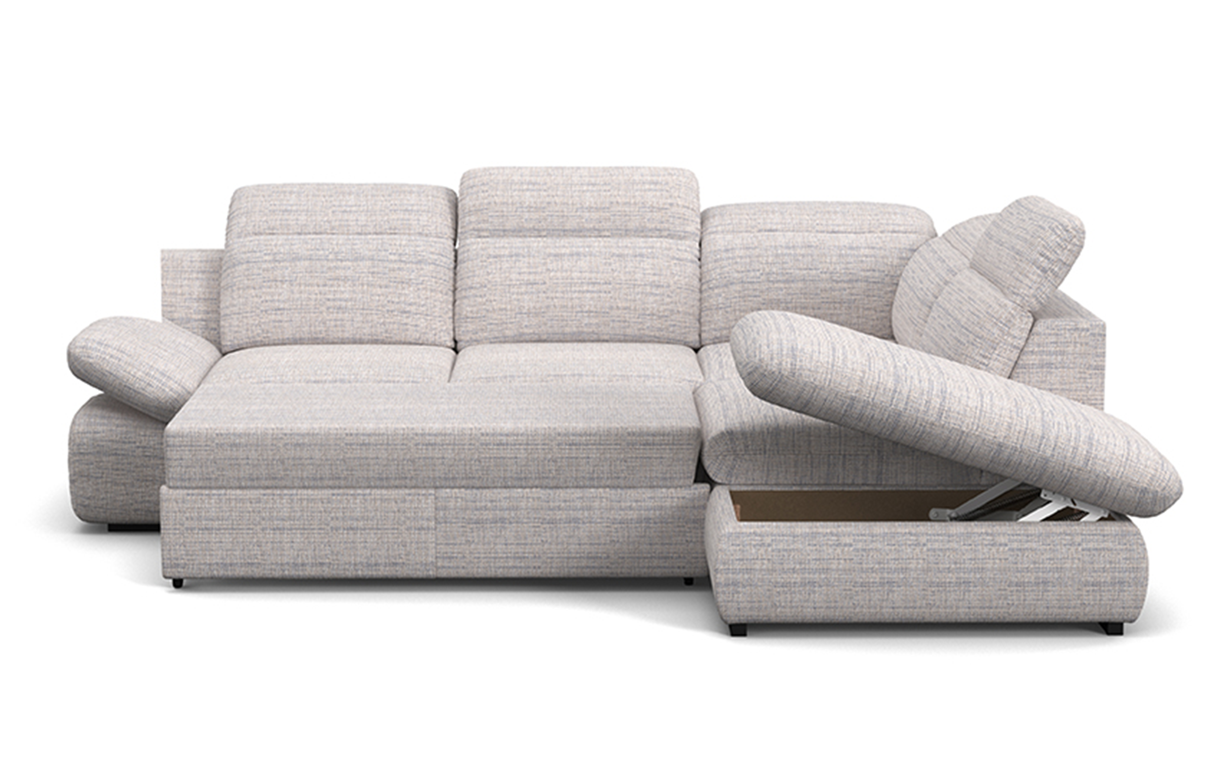 Extendable corner sofa Loran, light beige  5
